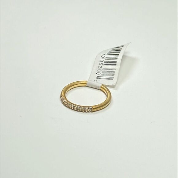 Dean Davidson Signature 22K Gold-Plated & White Topaz Ring - Picture 9 of 10